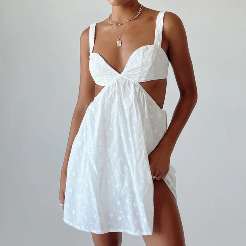 White princess polly mini dress